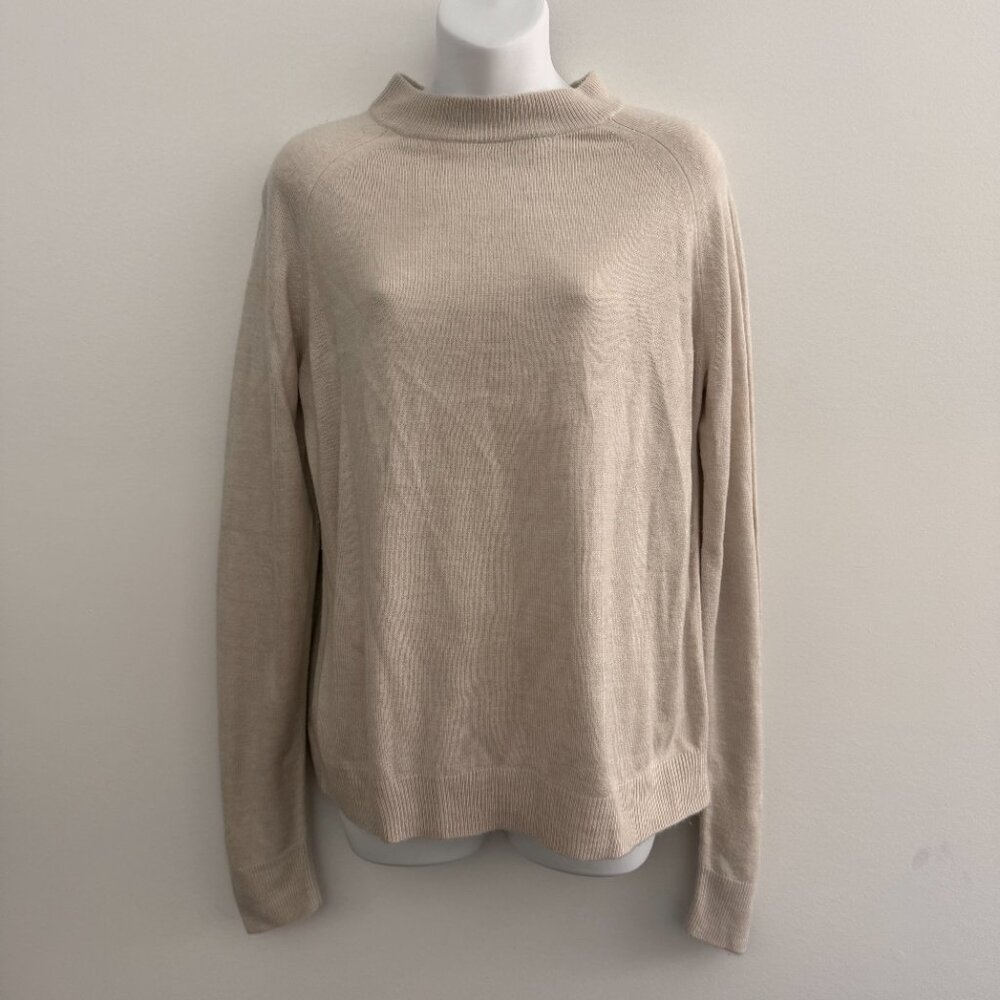 Vintage Designers Originals Tan/Cream Quarter Zip Sweater | M - Picture 3 of 10